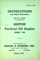 Instructions Ruston VLB Vertical Oil Engine - Ruston Laatste Kans