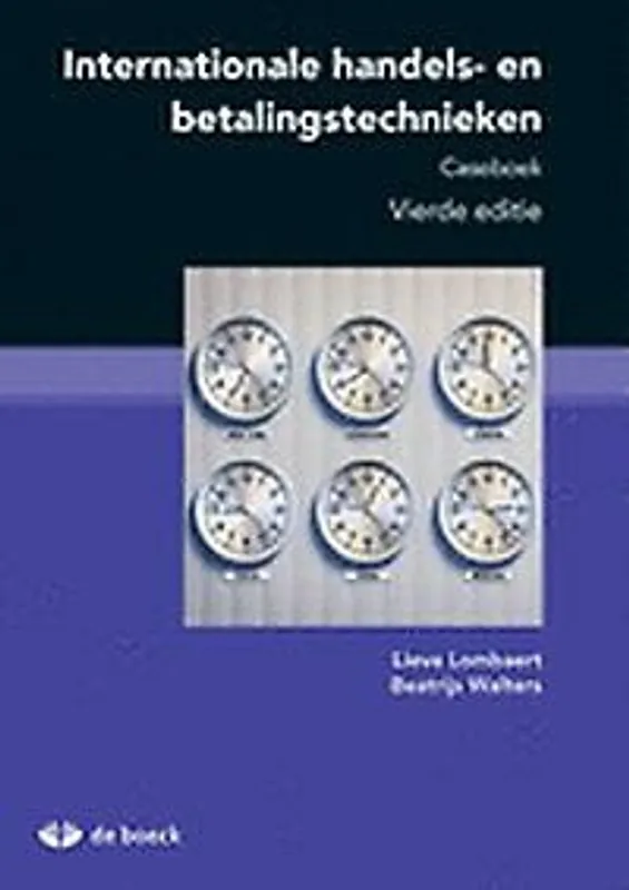 Seizoensaanbieding Internationale handels- en betalingstechnieken - Lieve Lombaert; Beatrijs Walters