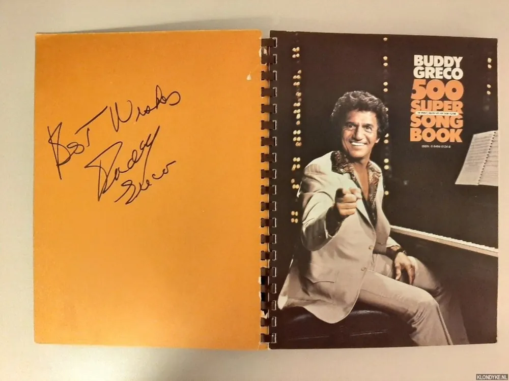 Buddy Greco 500 Super Song Book: The World's Greatest Hits for Chord Playing *SIGNED* - Greco, Buddy Fabrieksprijs