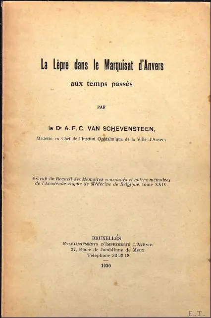 l pre dans le marquisat d'Anvers aux temps pass s - van Schevensteen, A.F.C. Hoge Kwaliteit