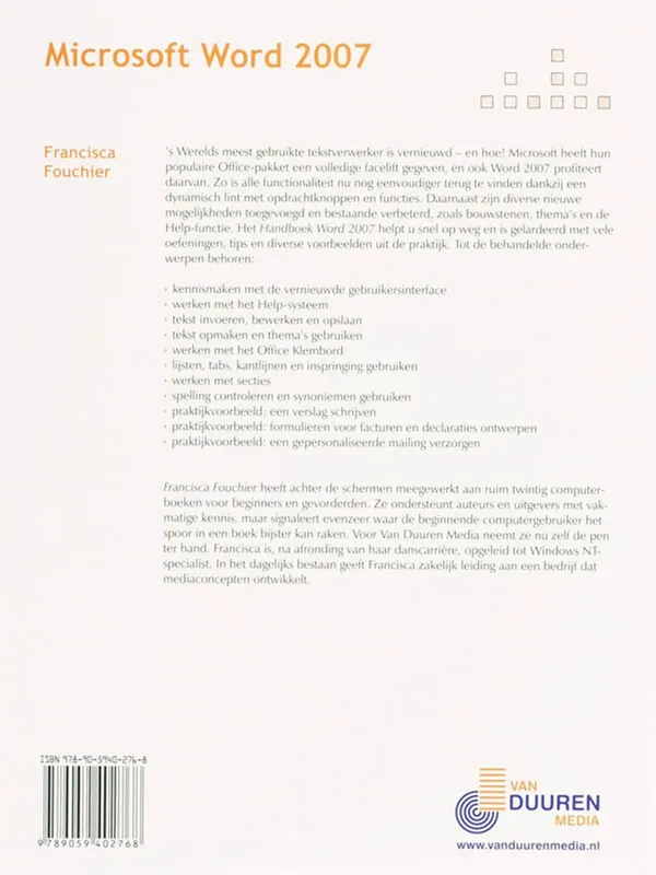 Handboek Microsoft Word 2007 - Fanny Fouchier Beste Prijs