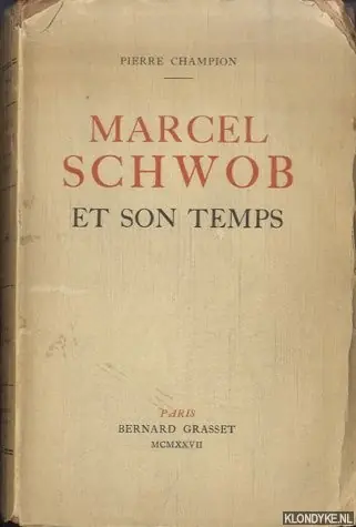Beste Prijs Marcel Schwob et son temps - Champion, Pierre