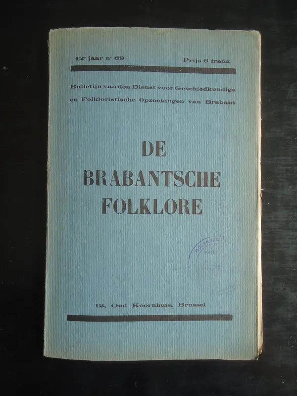 De Brabantsche Folklore - Louis Stroobant Koop Vandaag