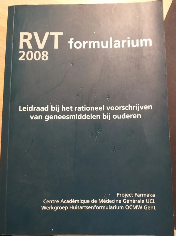 RVT Formularium 2008 - Jean Pierre Sturtewagen Direct Verzonden