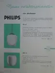 Gratis Retour Philips, nieuwe verlichtingstoestellen, folder 1957 - Philips NV