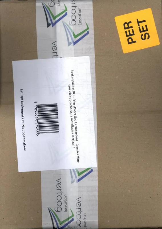 Boekenpakket ROC Friesepoort (loc Leeuwarden) - (eerste) Monteur elektrotechnische installaties (25332/25333) leerjaar 1 / Druk 1 Gecertificeerd