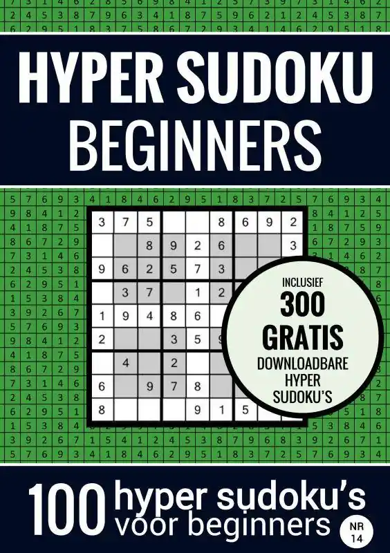 Lage Prijs Sudoku Makkelijk: HYPER SUDOKU - nr. 14 - Puzzelboek met 100 Makkelijke Puzzels voor Volwassenen en Ouderen / Druk 2