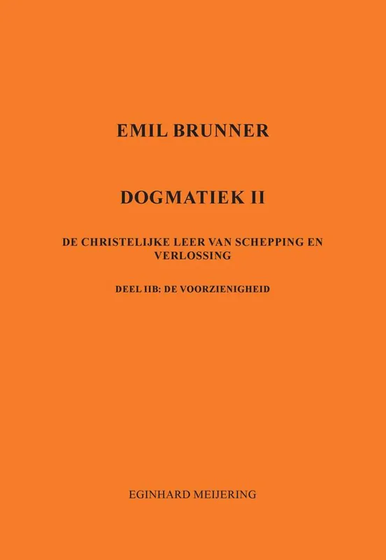 Emil Brunner / Druk 1 Gereduceerde Prijs