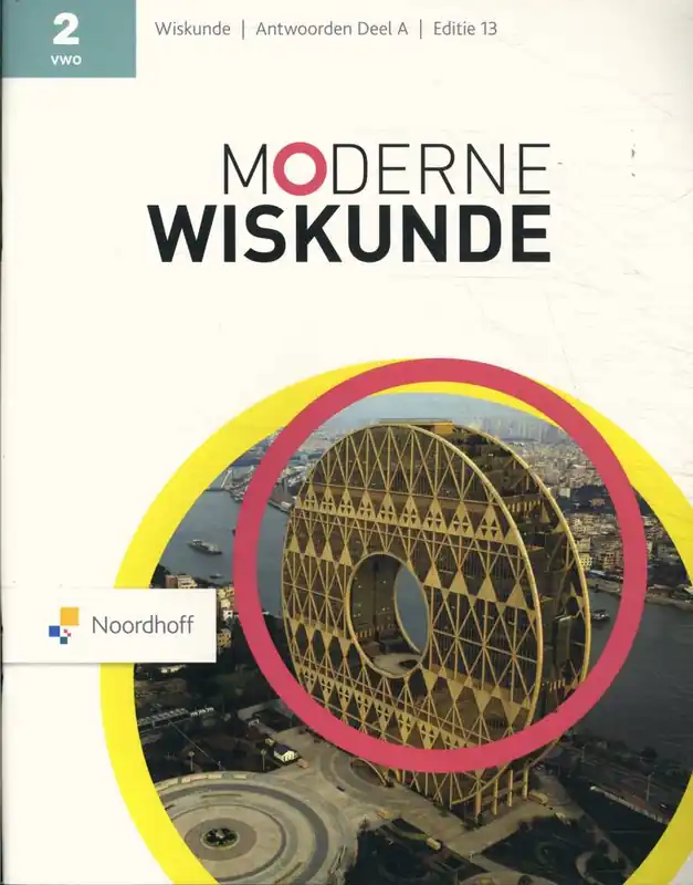 Moderne Wiskunde 2 vwo Antwoordenboek deel A / Druk 13 Koopje